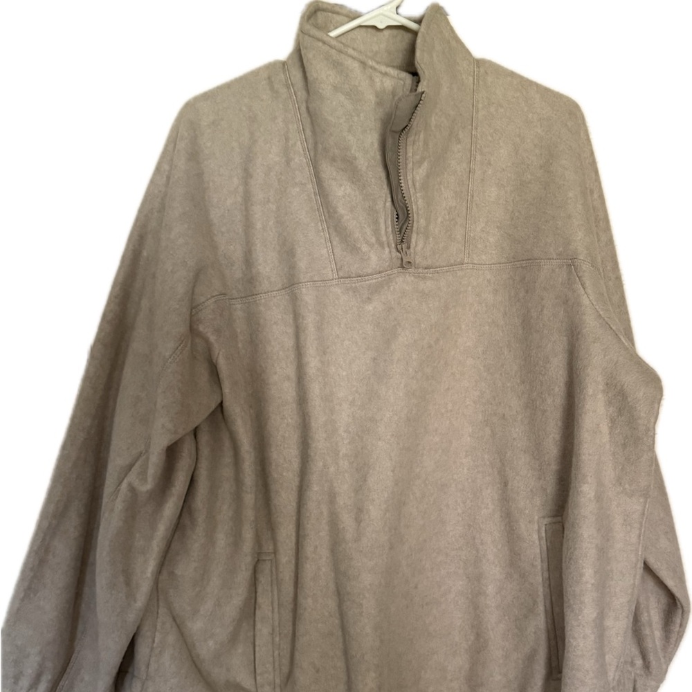 Lands' End Luxe Fleece Quarter Zip